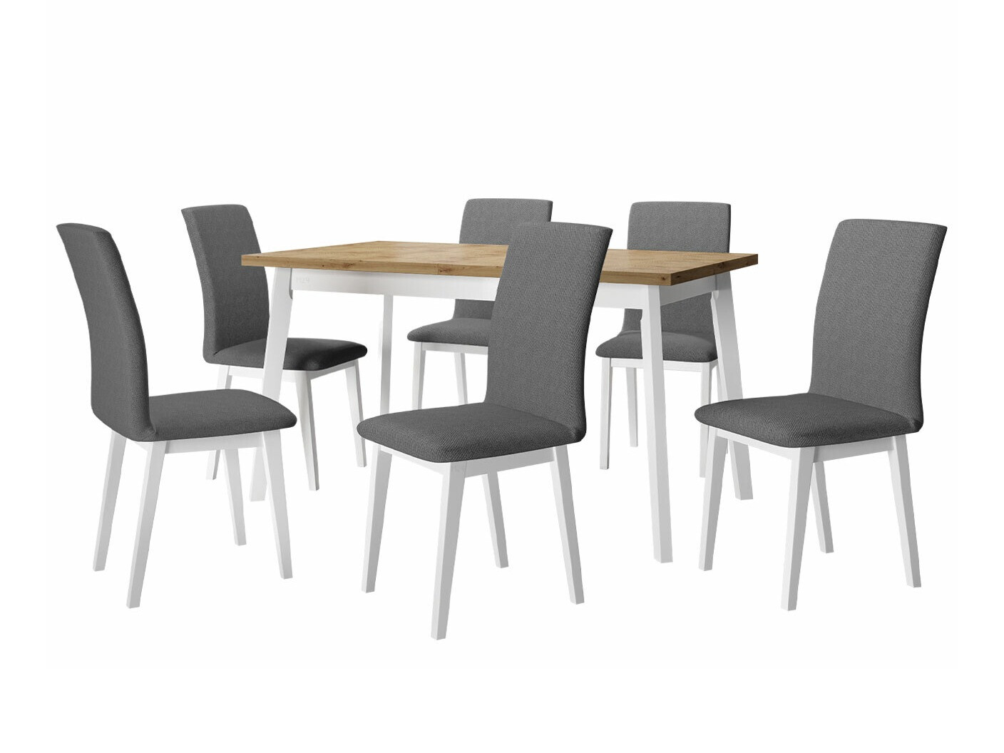 Jedilniški komplet Victorville 285 (Artisan hrast + Bela)