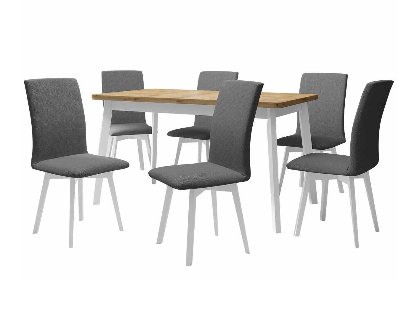 Jedilniški komplet Victorville 291 (Artisan hrast + Bela)