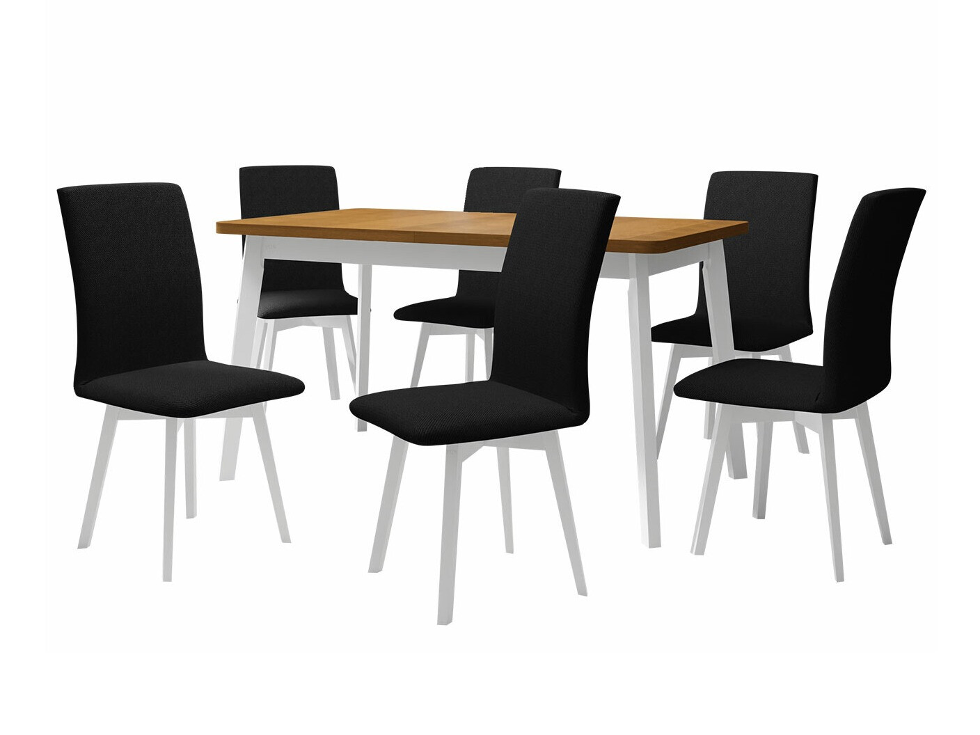 Jedilniški komplet Victorville 291 (Hrast Grandson + Bela)