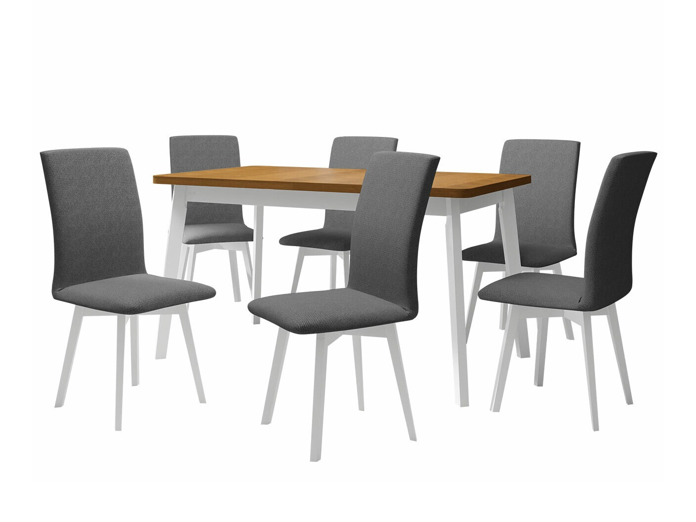 Jedilniški komplet Victorville 291 (Hrast Grandson + Bela)