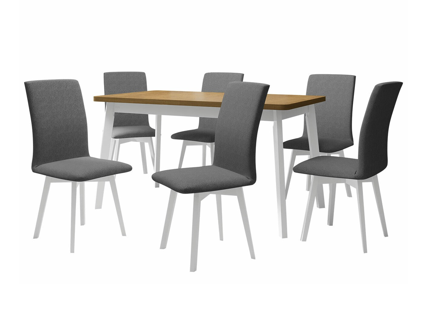 Jedilniški komplet Victorville 291 (Sonoma hrast + Bela)