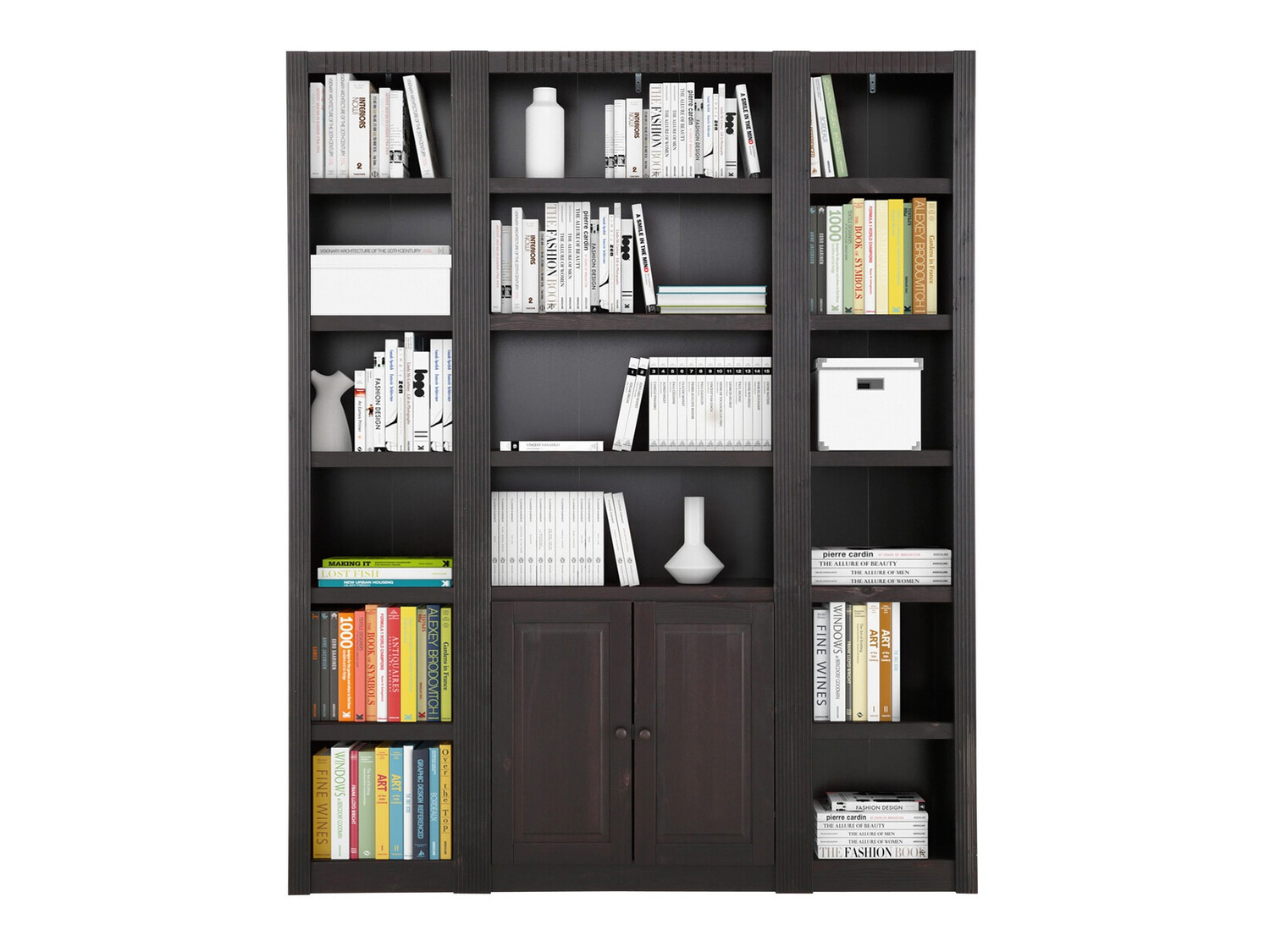 Komplet polic Tulsa 584 (Temno rjava)