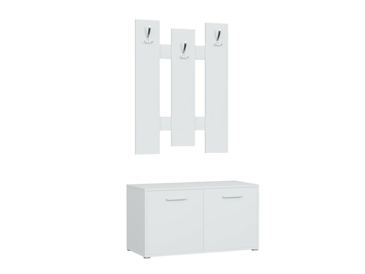 Komplet za predsobo Torsalo 105 (Bela)