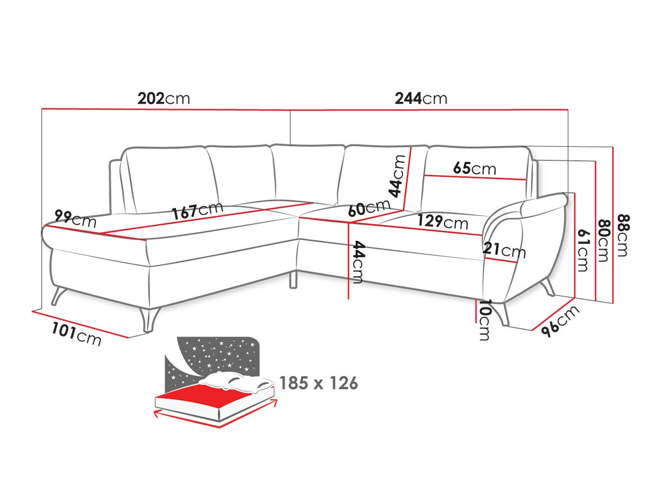 Kotna garnitura Lincoln 174 (Barrel 97)