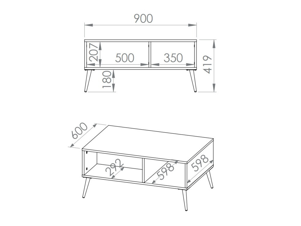 Klubska mizica Flonovu 106 (Temno modra + Zlata)