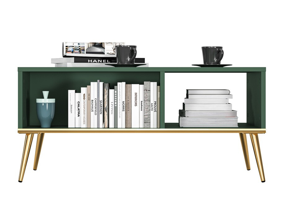 Klubska mizica Flonovu 106 (Temno zelena + Zlata)