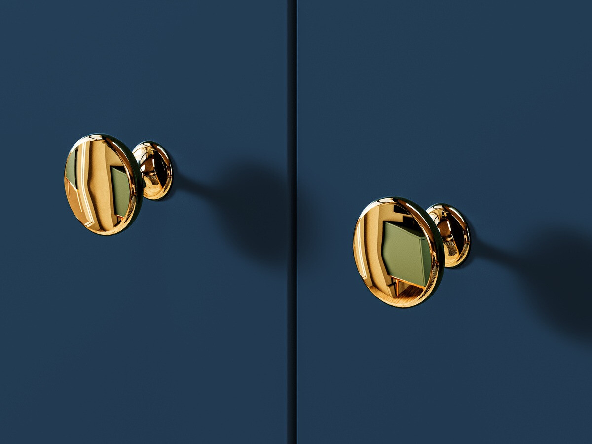 Komoda Flonovu 102 (Temno modra + Zlata)