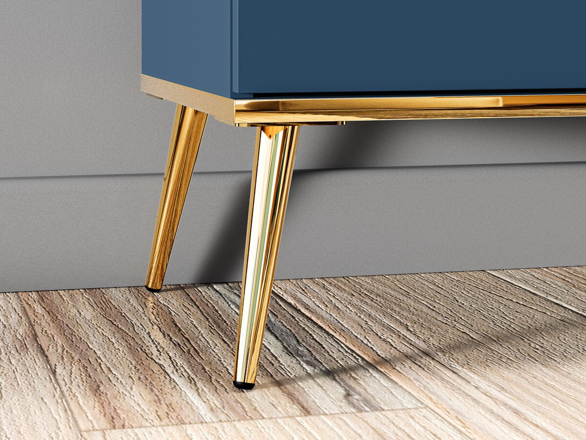 Komoda Flonovu 102 (Temno modra + Zlata)