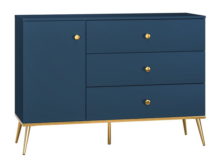 Komoda Flonovu 103 (Temno modra + Zlata)