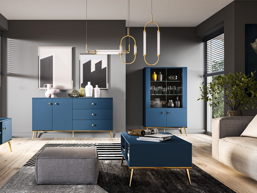 Regal Flonovu 101 (Temno modra + Zlata)