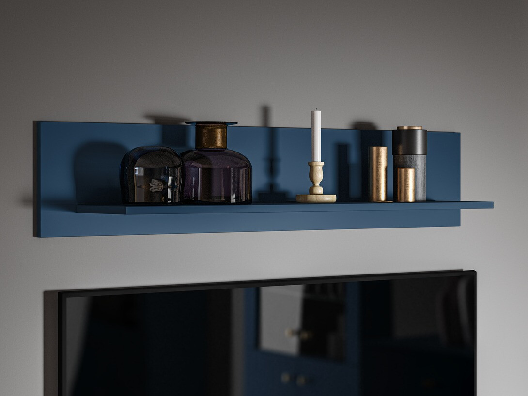 Stenska polica Flonovu 107 (Temno modra)