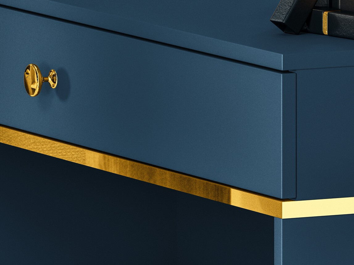 Toaletna mizica Flonovu 108 (Temno modra + Zlata)