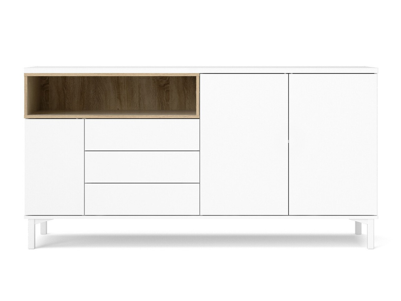Komoda Tustin 167 (Bela + Hrast)