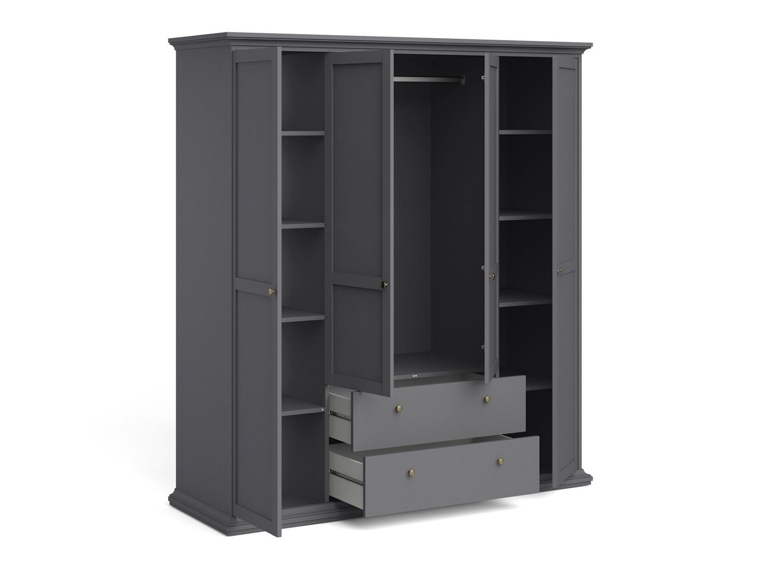 Garderobna omara Tustin R105 (Mat siva)