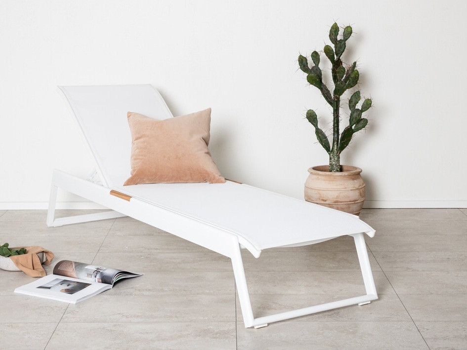 Vrtni ležalnik Dallas 1082 (Bela)