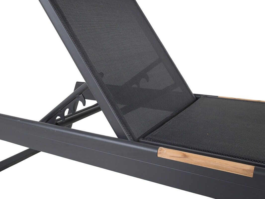 Vrtni ležalnik Dallas 1082 (Črna)