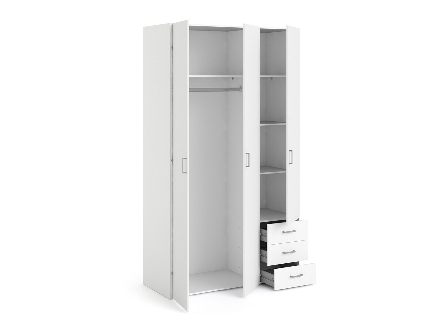 Garderobna omara Tustin S106 (Bela)