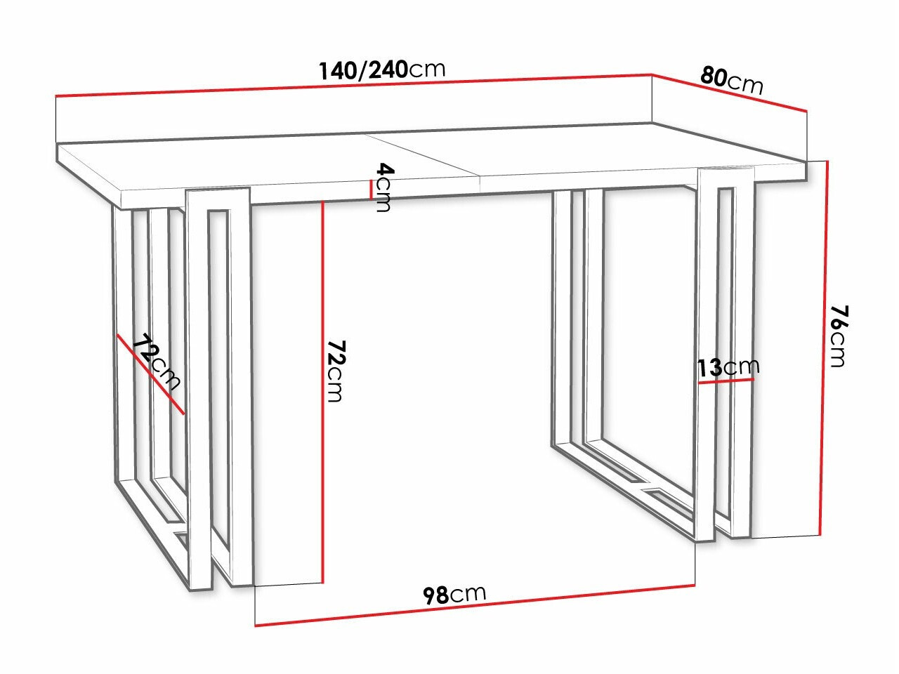 Miza Comfivo Sors (Rjava + Črna)