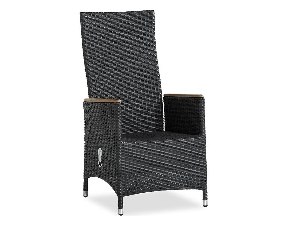 Komplet mize in stolov Comfort Garden 1583 (Črna + Siva)
