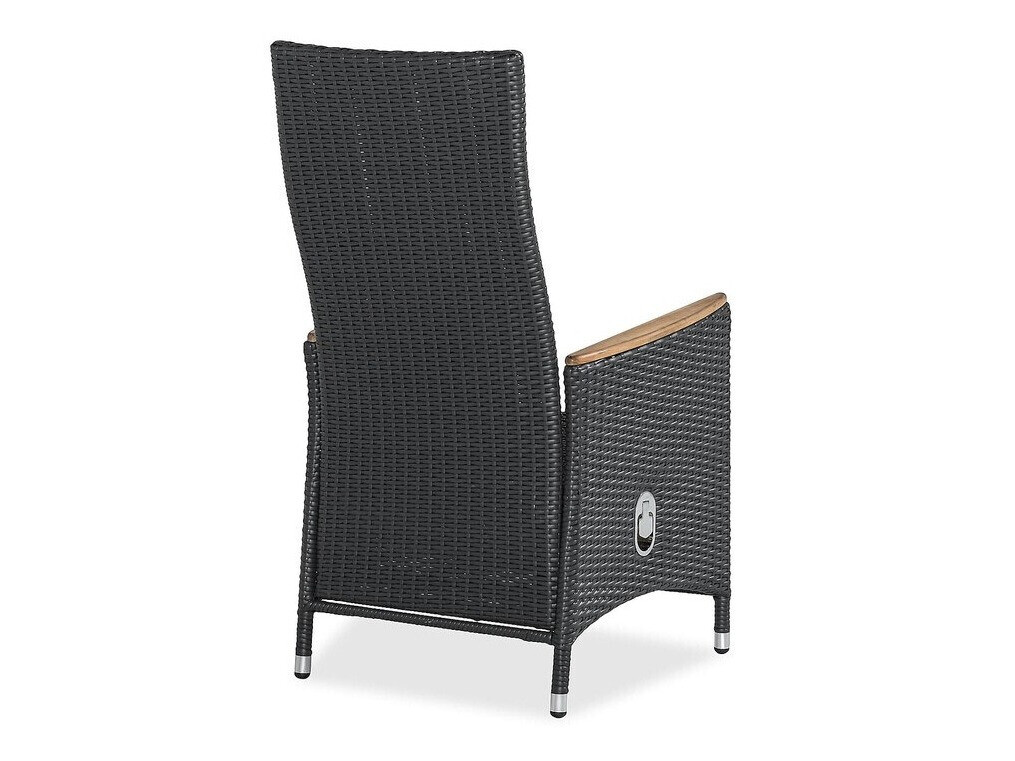 Komplet mize in stolov Comfort Garden 1583 (Črna + Siva)