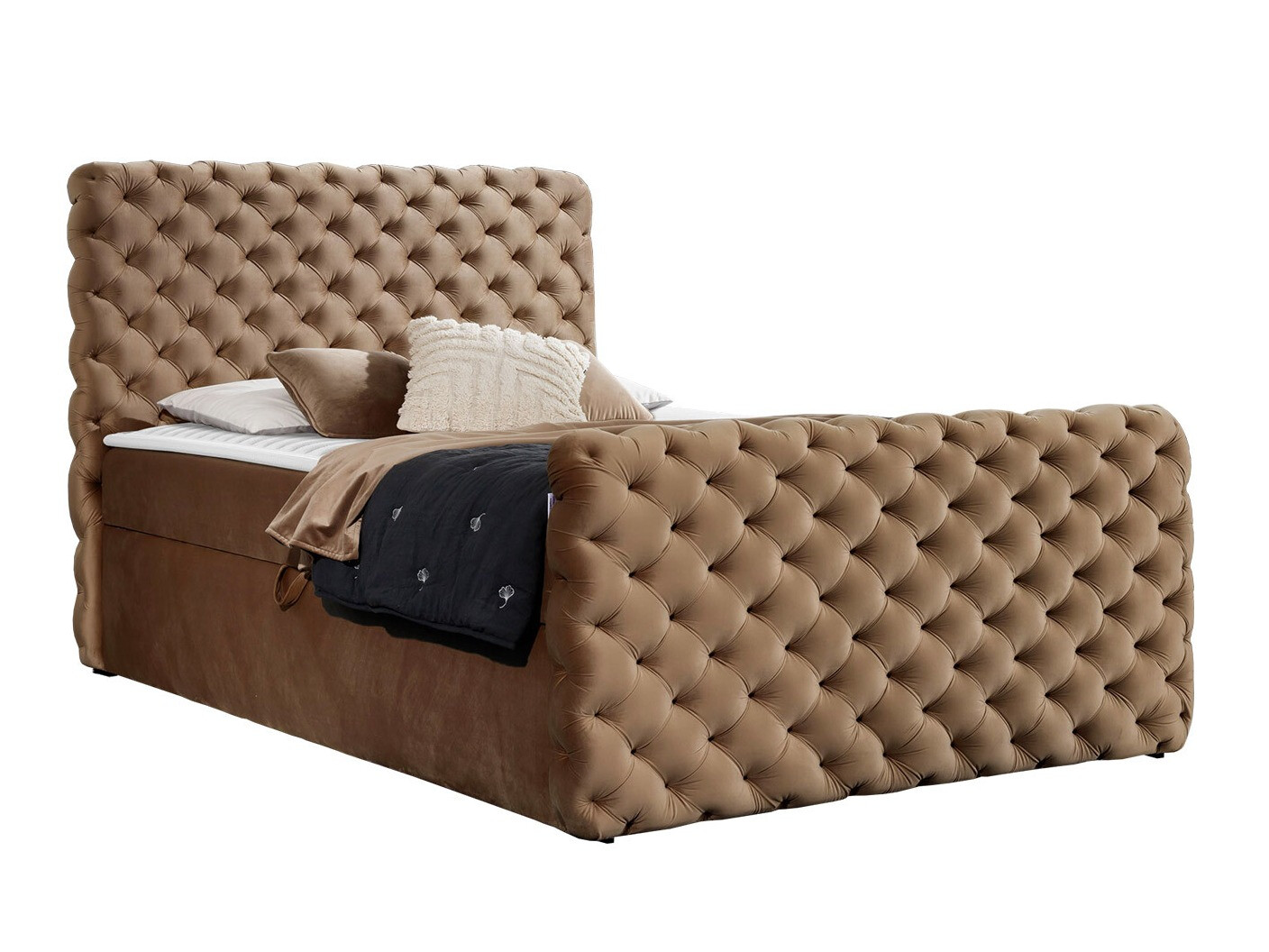 Boxspring postelja Lac I (Velluto 30)
