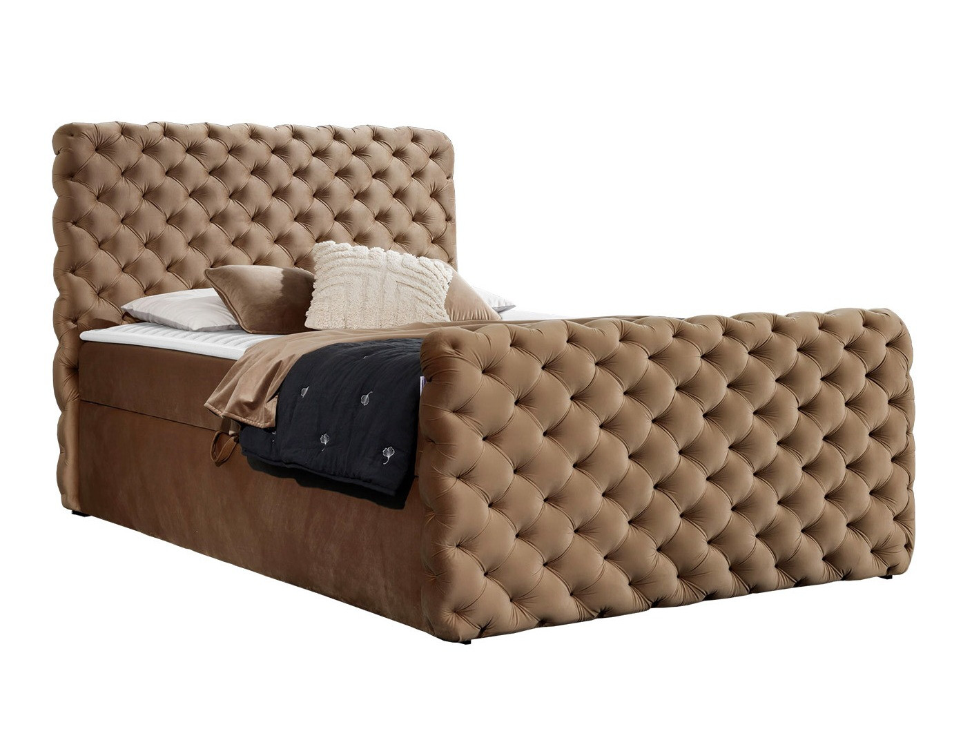 Boxspring postelja Lac I (Velluto 30)