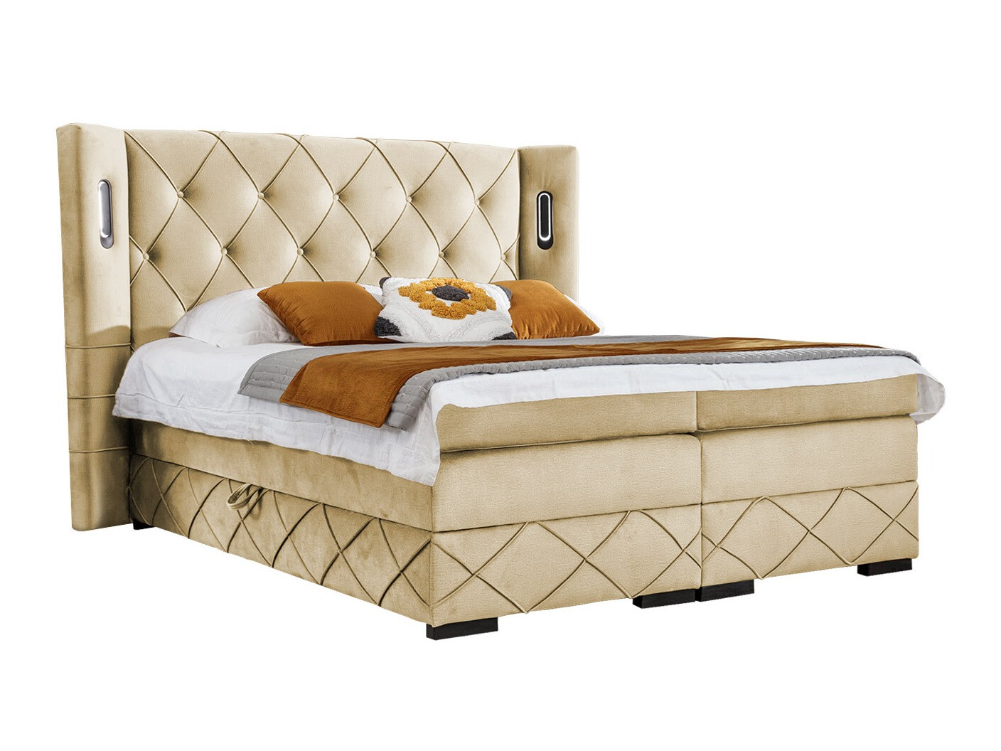 Boxspring postelja Historia (Kameleon 04)
