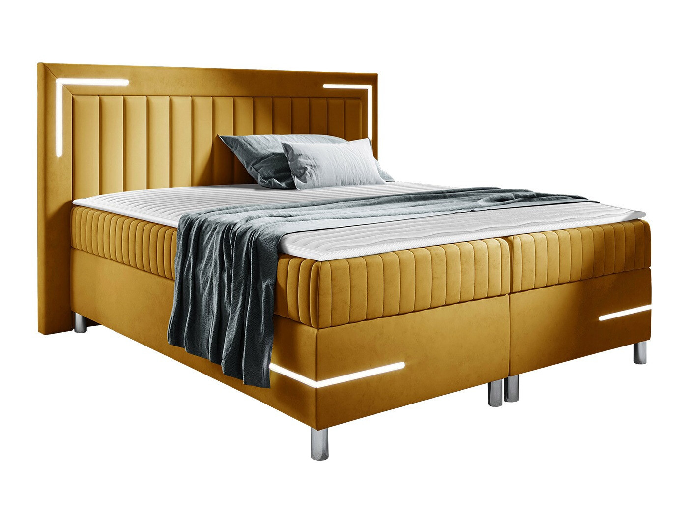 Boxspring postelja Baltimore 188 (Fresh 37)