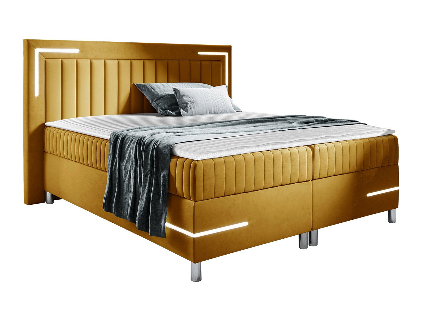 Boxspring postelja Baltimore 188 (Fresh 37)