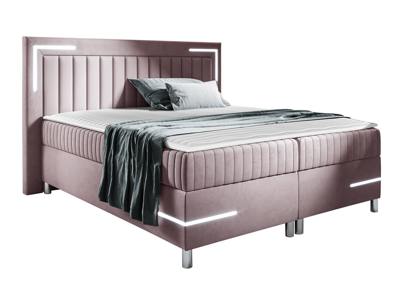 Boxspring postelja Baltimore 188 (Velluto 14)