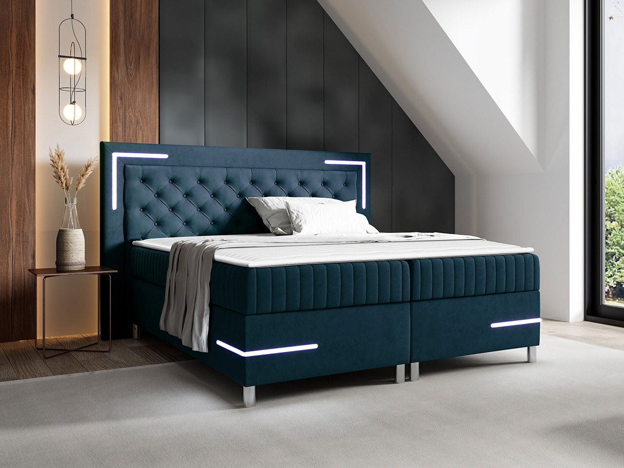 Boxspring postelja Baltimore 189 (Fresh 11)