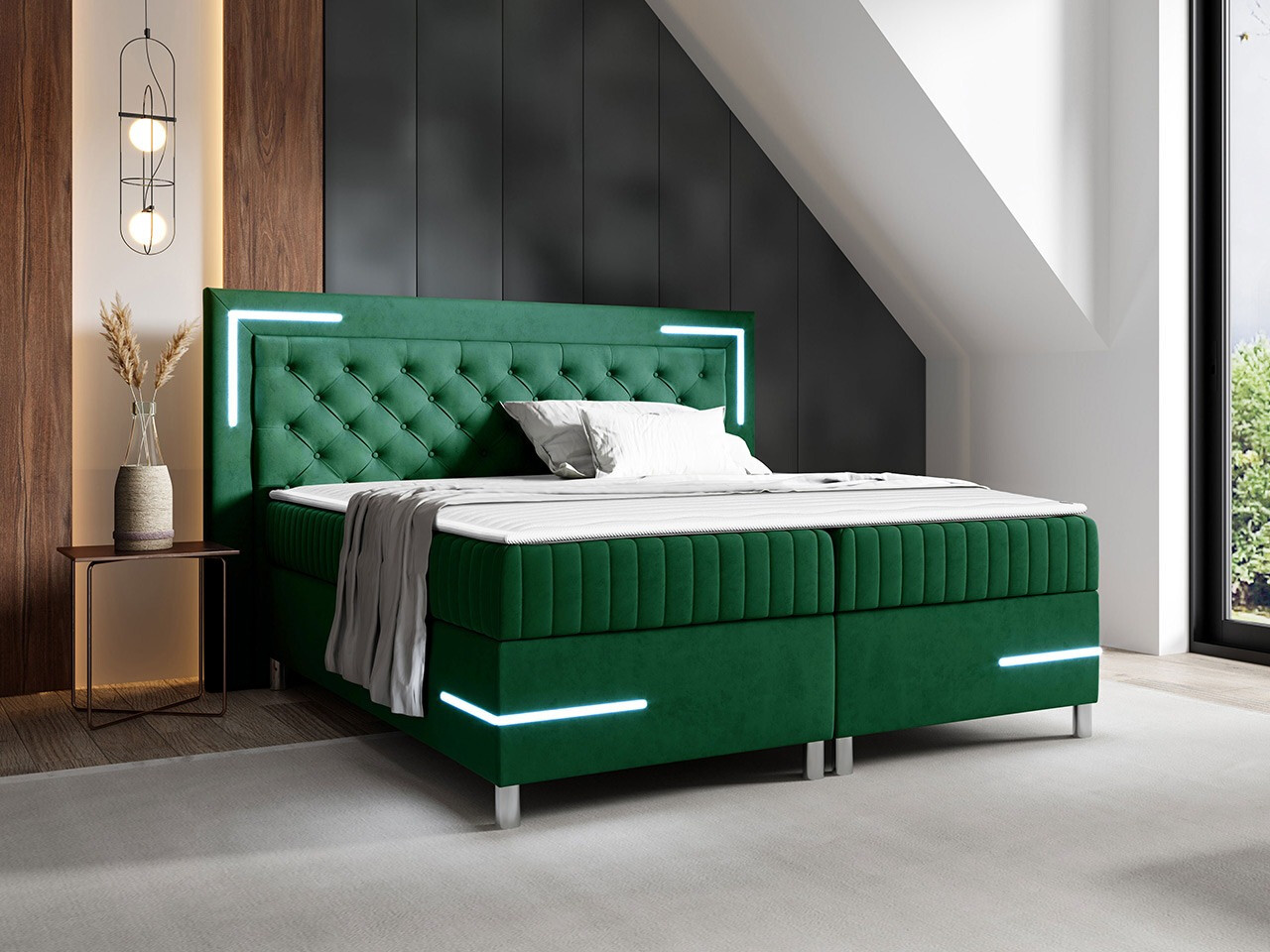 Boxspring postelja Baltimore 189 (Fresh 13)