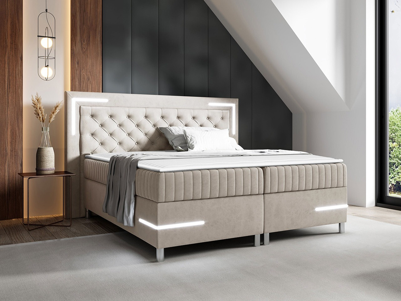 Boxspring postelja Baltimore 189 (Fresh 1)