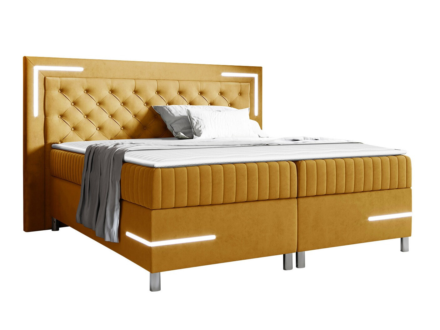Boxspring postelja Baltimore 189 (Fresh 37)