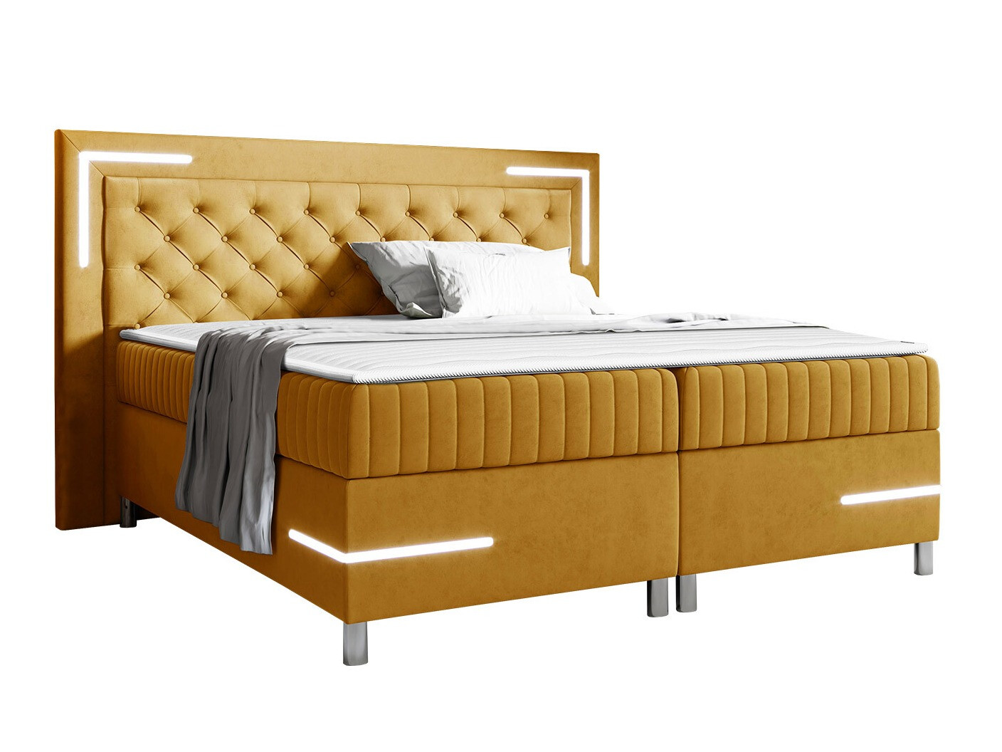 Boxspring postelja Baltimore 189 (Fresh 37)