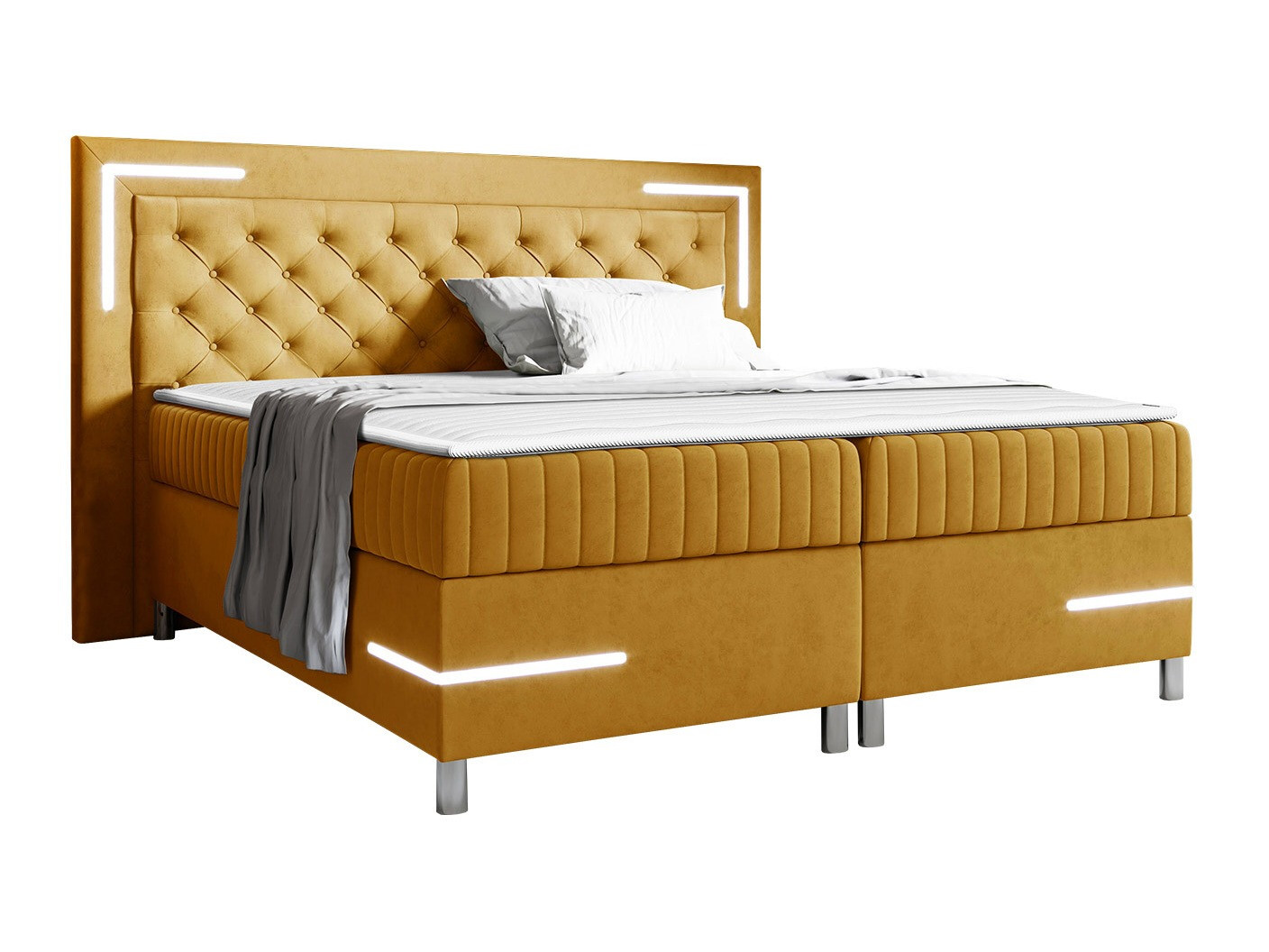 Boxspring postelja Baltimore 189 (Fresh 37)