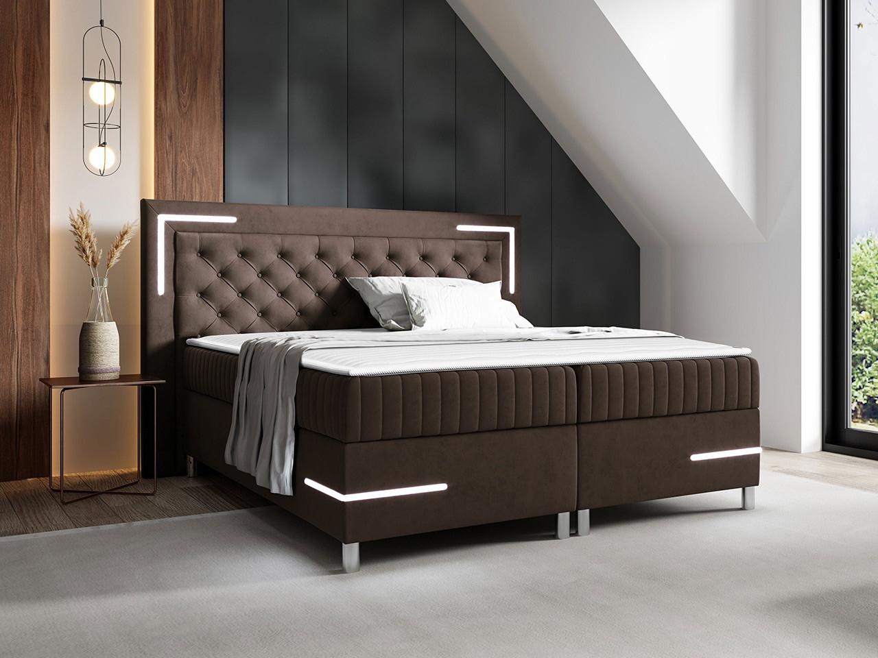 Boxspring postelja Baltimore 189 (Fresh 4)