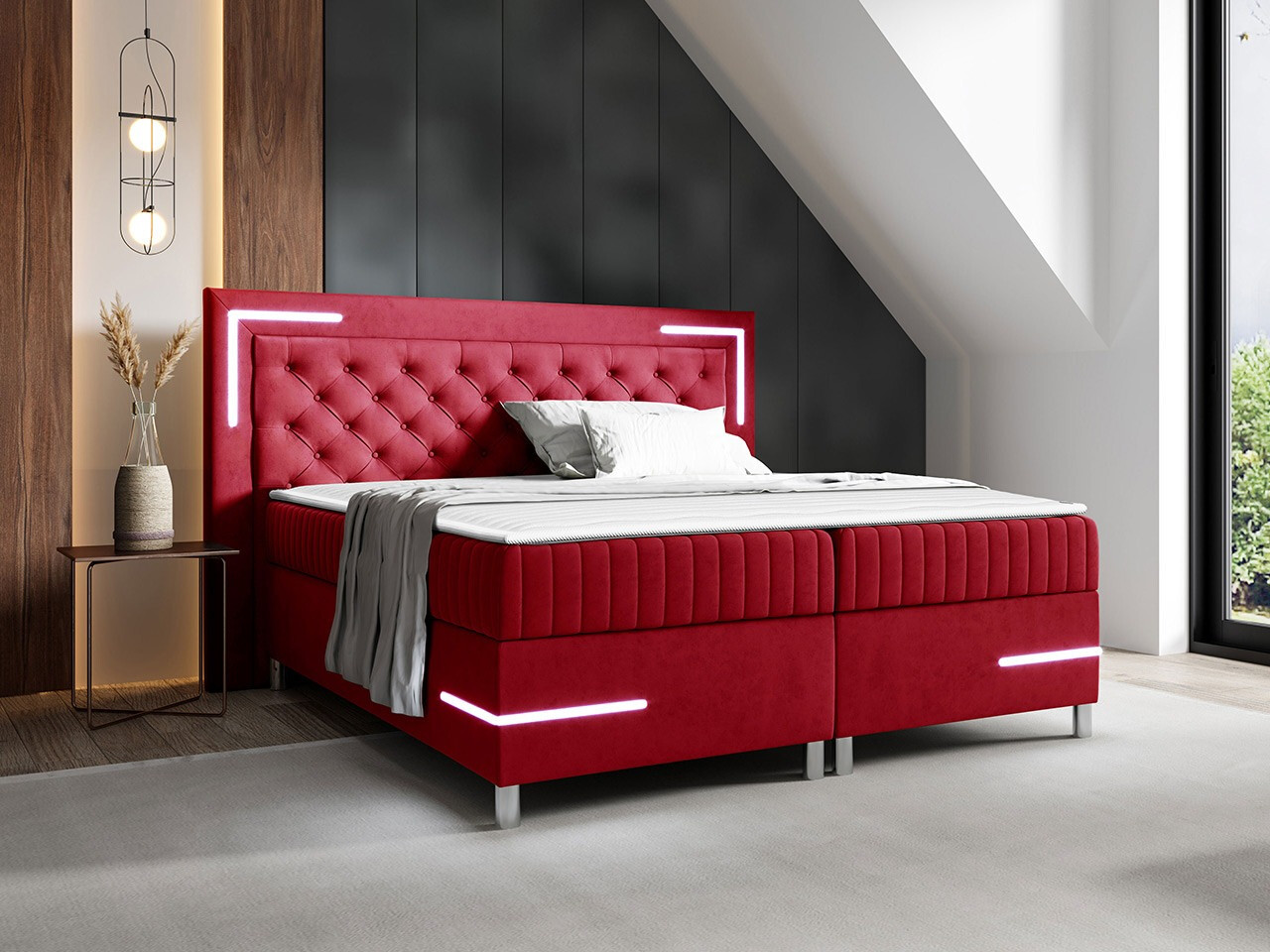 Boxspring postelja Baltimore 189 (Fresh 8)