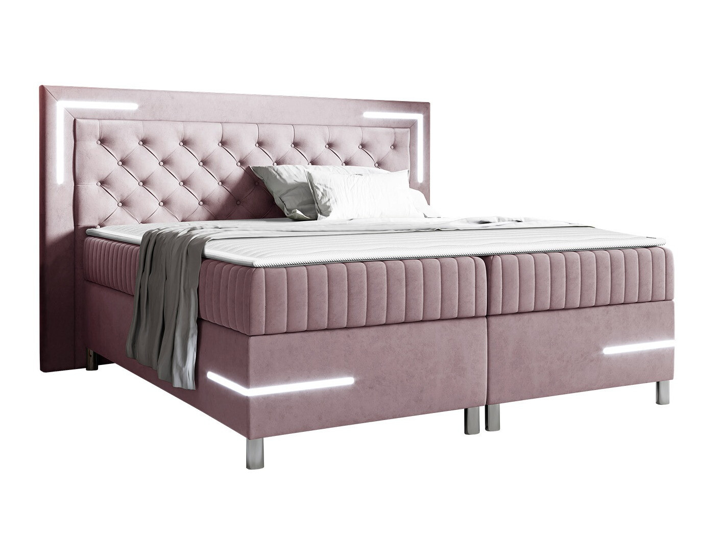 Boxspring postelja Baltimore 189 (Velluto 14)