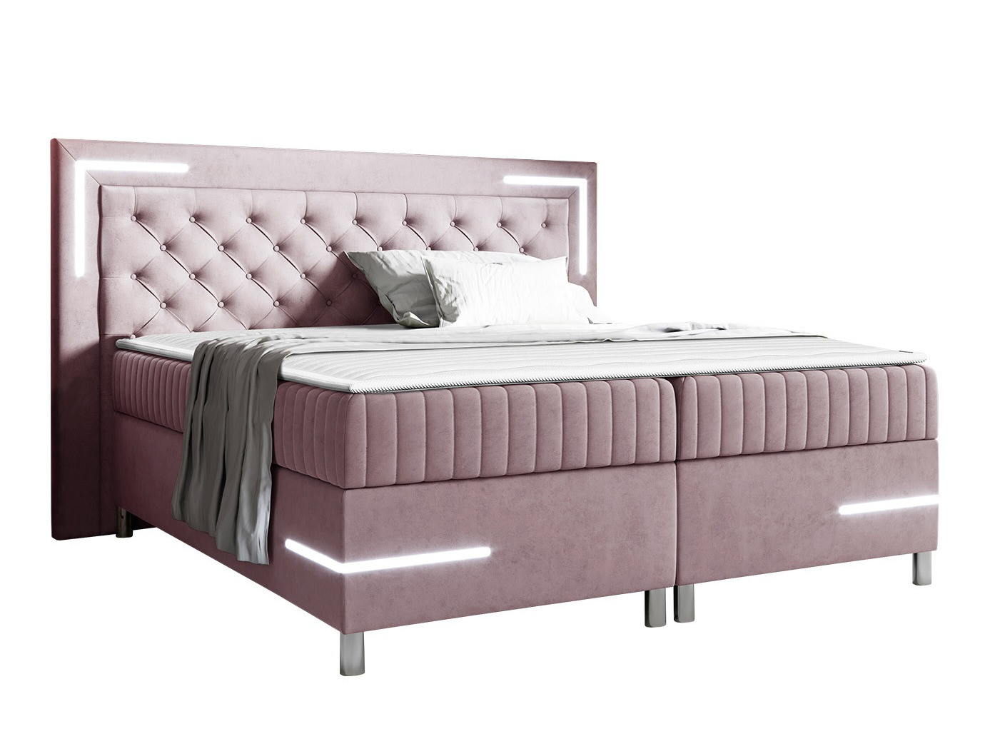 Boxspring postelja Baltimore 189 (Velluto 14)