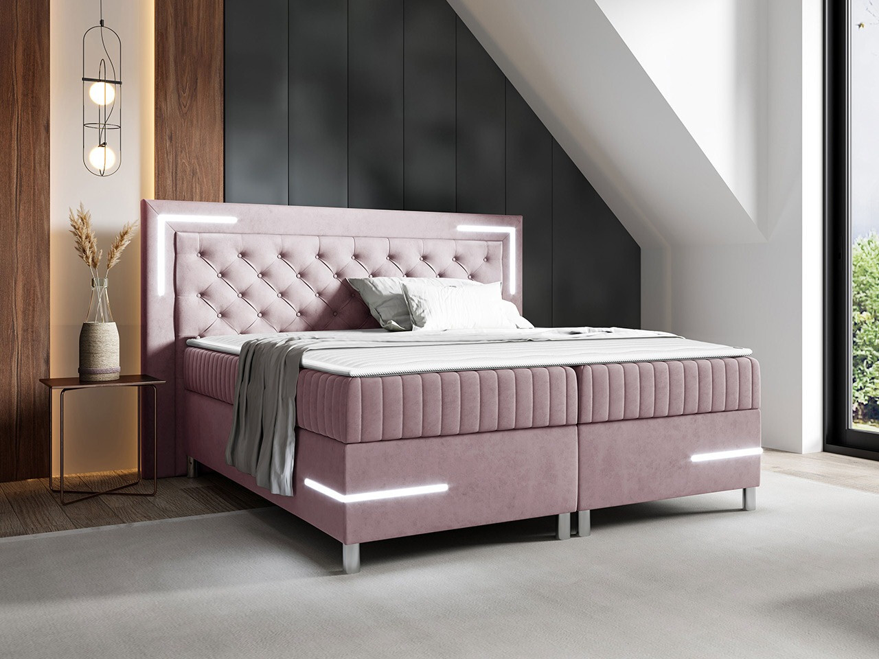 Boxspring postelja Baltimore 189 (Velluto 14)