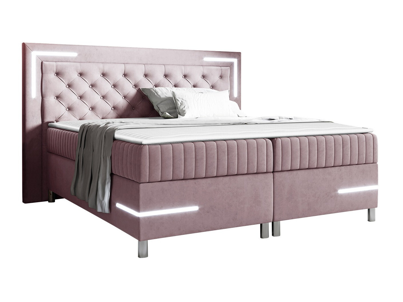 Boxspring postelja Baltimore 189 (Velluto 14)