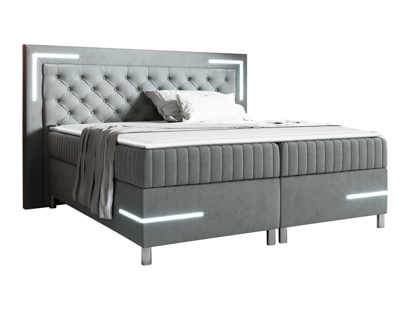 Boxspring postelja Baltimore 189 (Velluto 15)