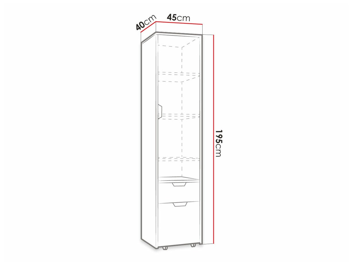 Regal Tenmele 102 (Grafit + Riviera hrast)