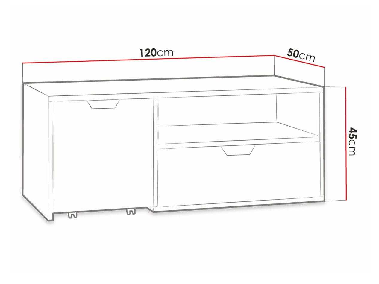 TV-omarica Tenmele 109 (Siva + Grafit)