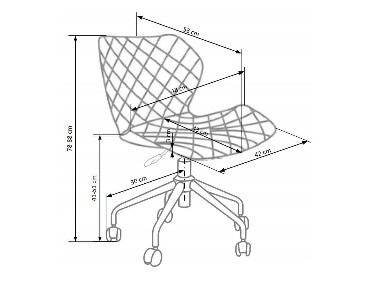 Otroški stol Houston 991 (Svetlo roza)