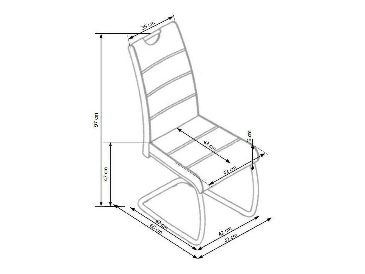 Stol Houston 255 (Siva)