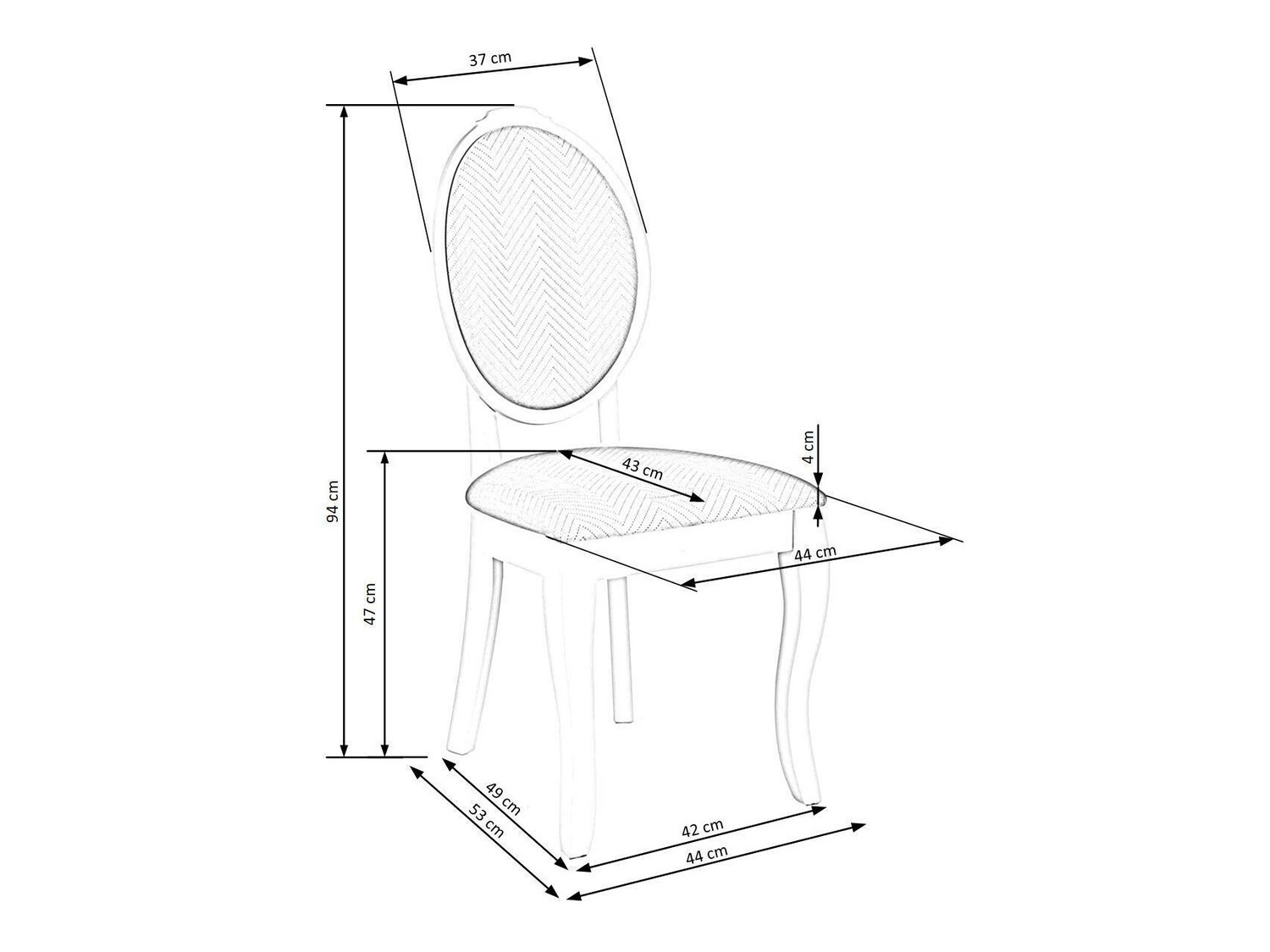 Stol Houston 986 (Črna + Bež)