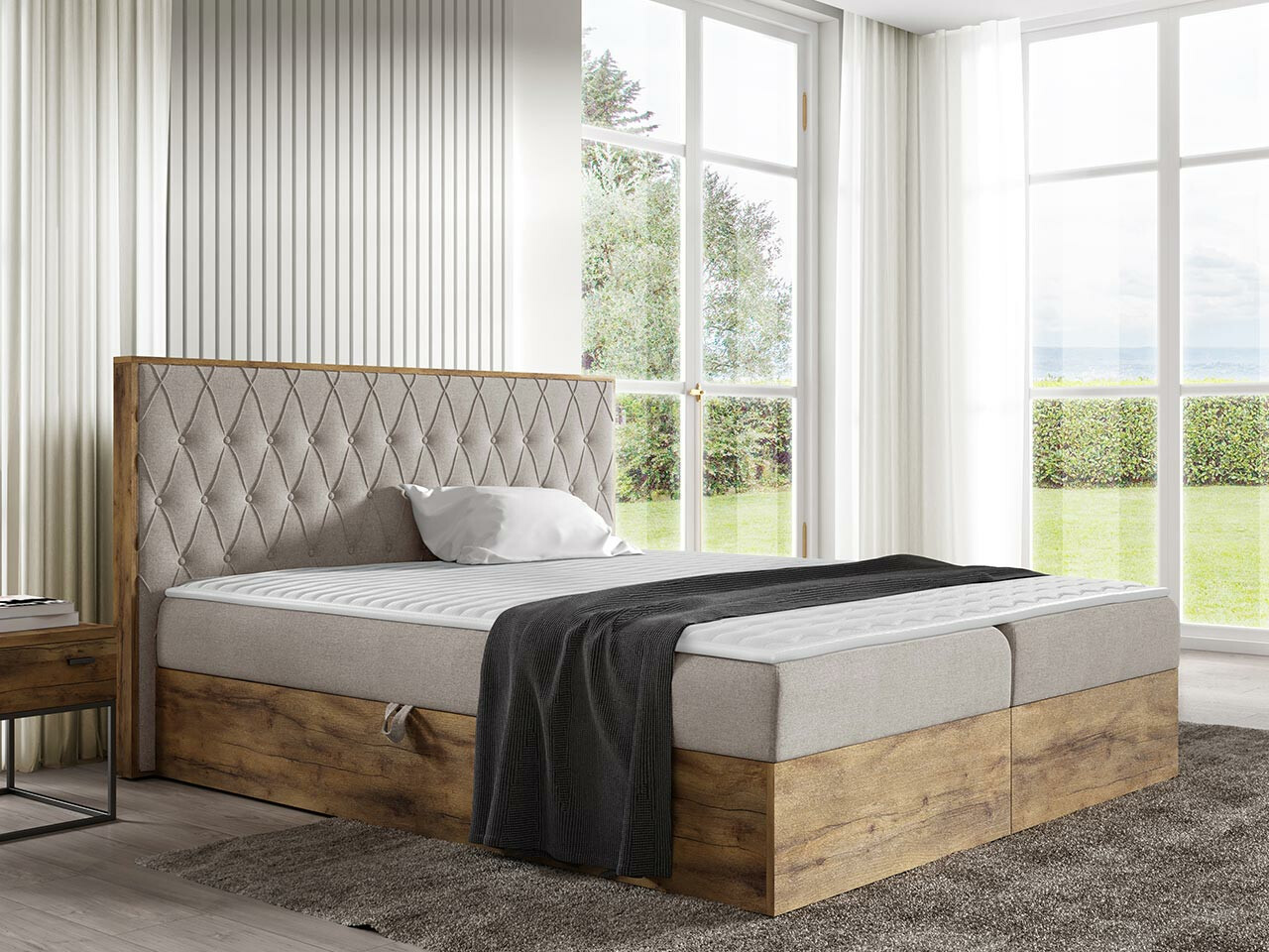 Boxspring postelja Navis II (Faro 20)