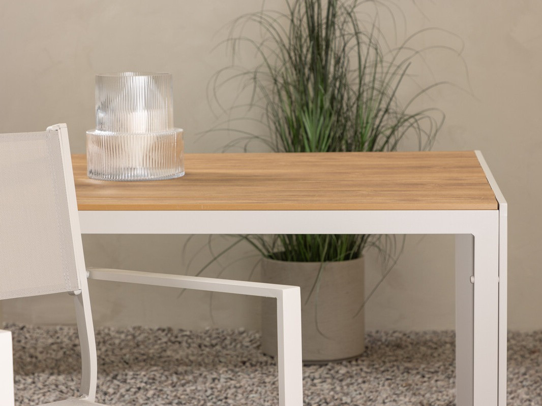 Vrtna miza Dallas 3890 (Bež + Svetel les)